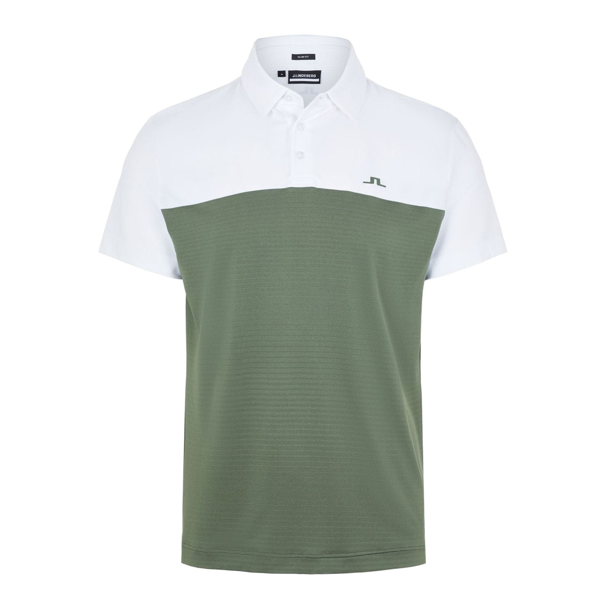 J. Lindeberg M Owen Slim Fit SS Polo Thyme Green Herren