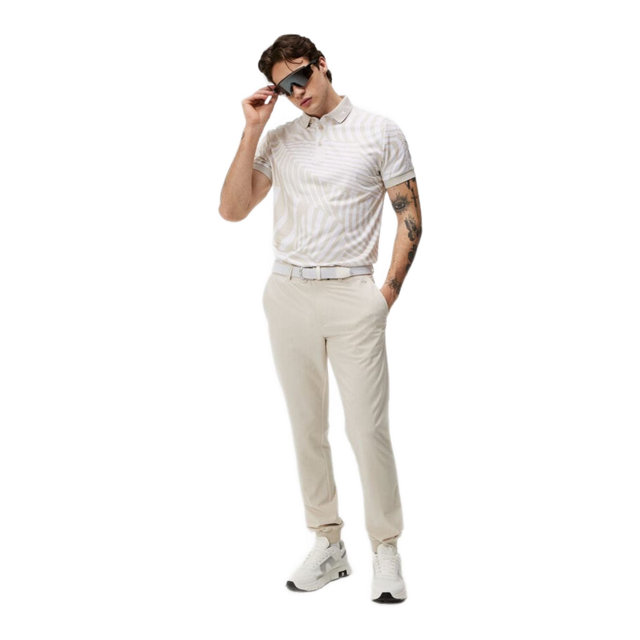 J. Lindeberg Tour Tech Reg Fit Print Polo Herren