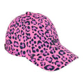 J. Lindeberg W Angie Cap-Tech Stretch Kappe Pink Leopard Damen