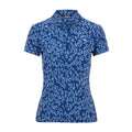 J. Lindeberg W Alaya Jacquard SS Polo Animal Midnight/Summer Bl Damen