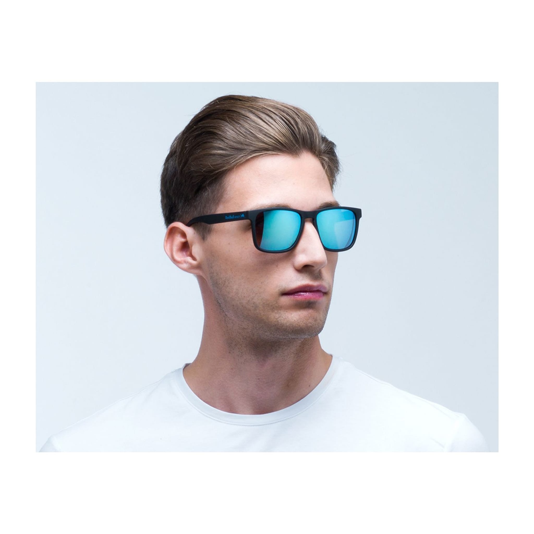 RedBull Spect Eyewear LEAP Schwarz/Smoke Ice Blue Mirror