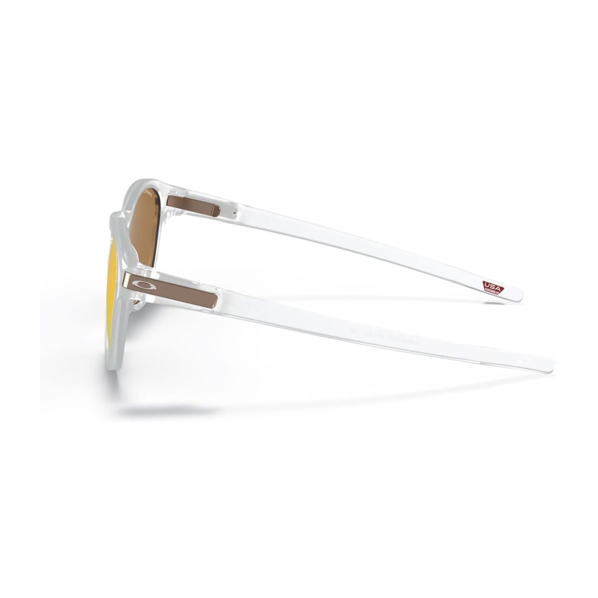 Oakley M Latch Matte Clear Prizm Rose Gold Polarized Herren
