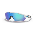 Oakley M Radar EV Path Polished White Prizm Sapphire Herren
