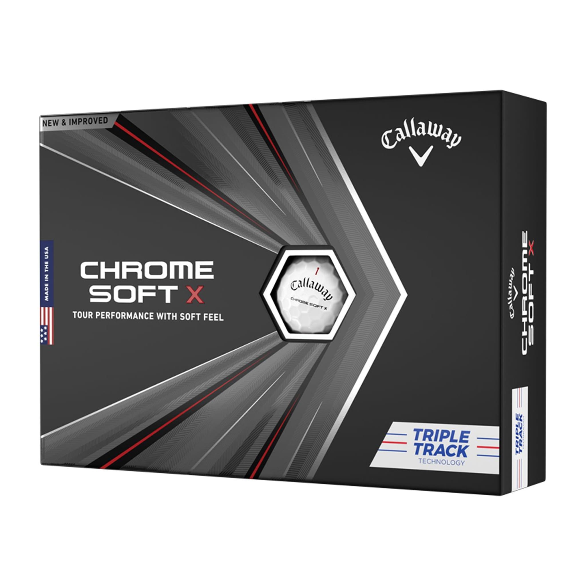 Callaway Chrome Soft X Triple Track (20) [12Bälle] Weiß