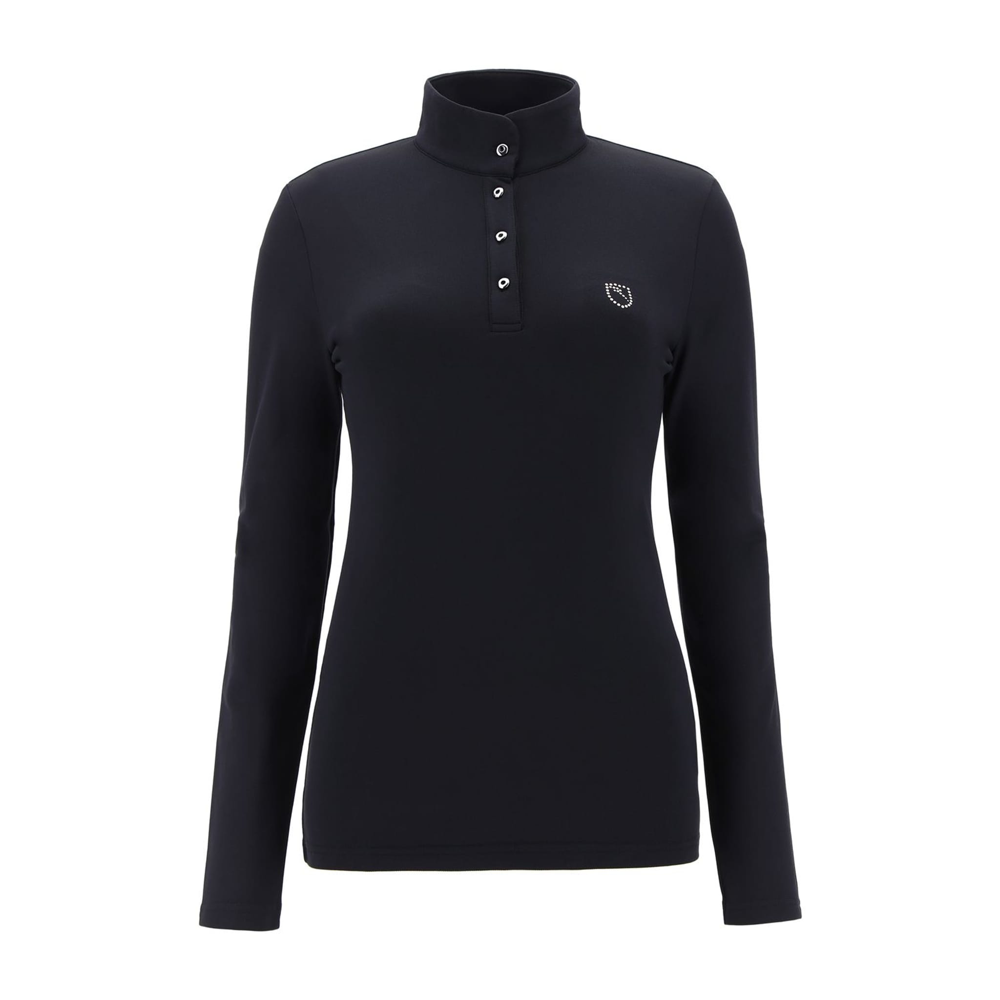Chervo W Adelita LS Polo Schwarz Damen