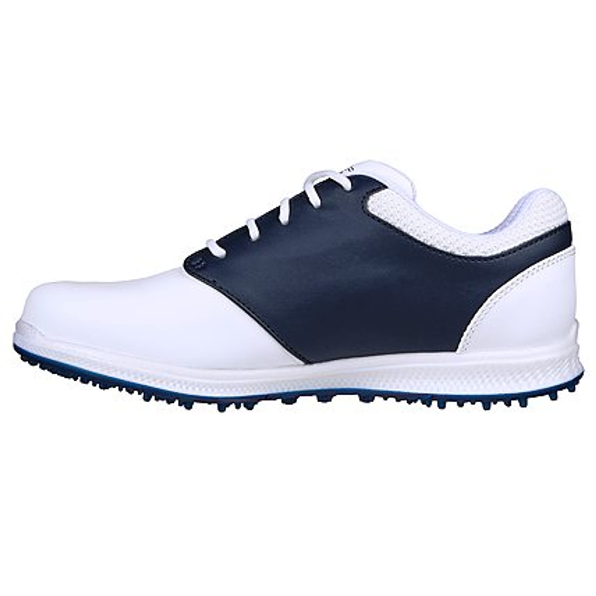 Skechers Go Golf Elite 4 Hyper White Leather/Navy Trim Dame Damen