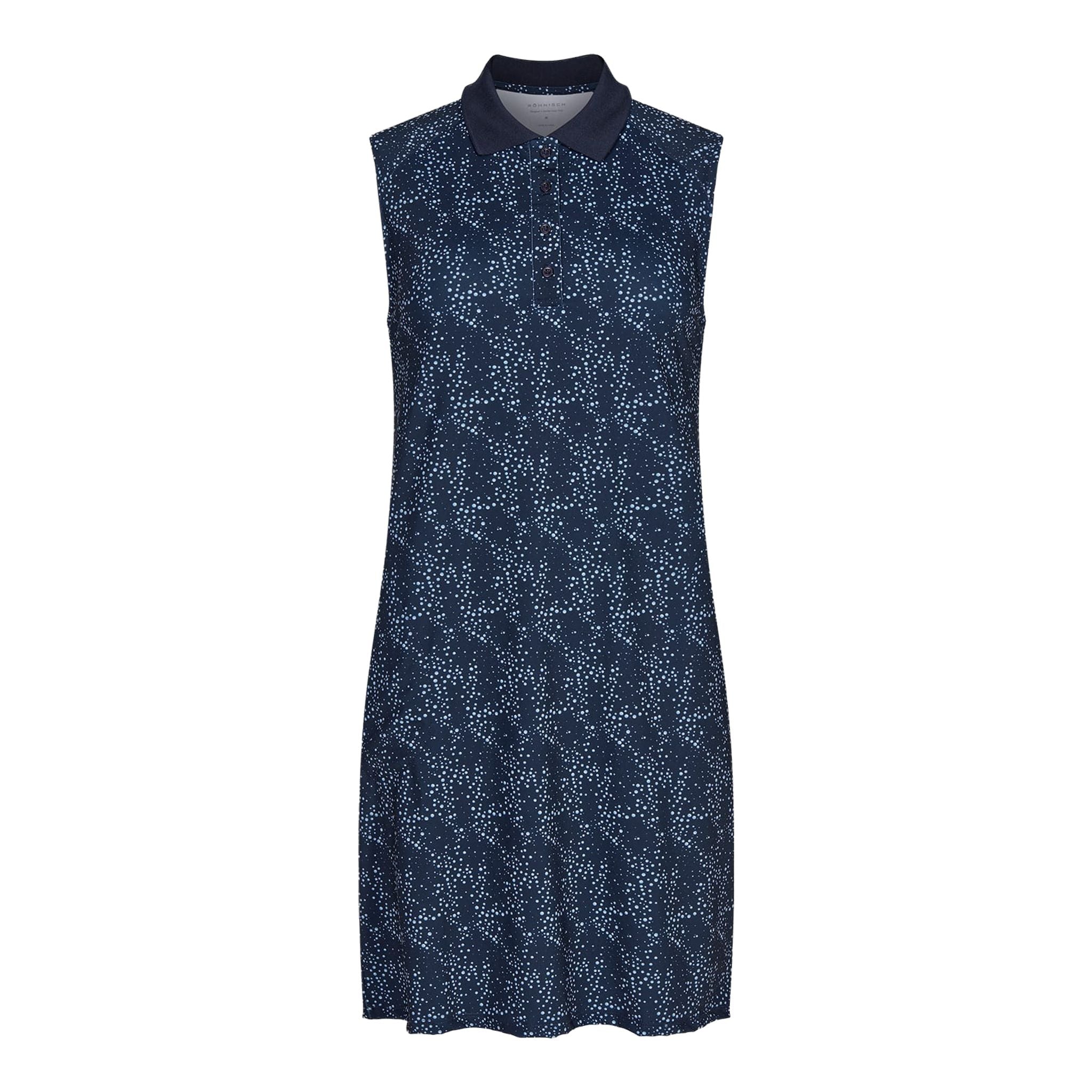 Röhnisch Rumie Golf Kleid Damen Space Dot Navy Damen