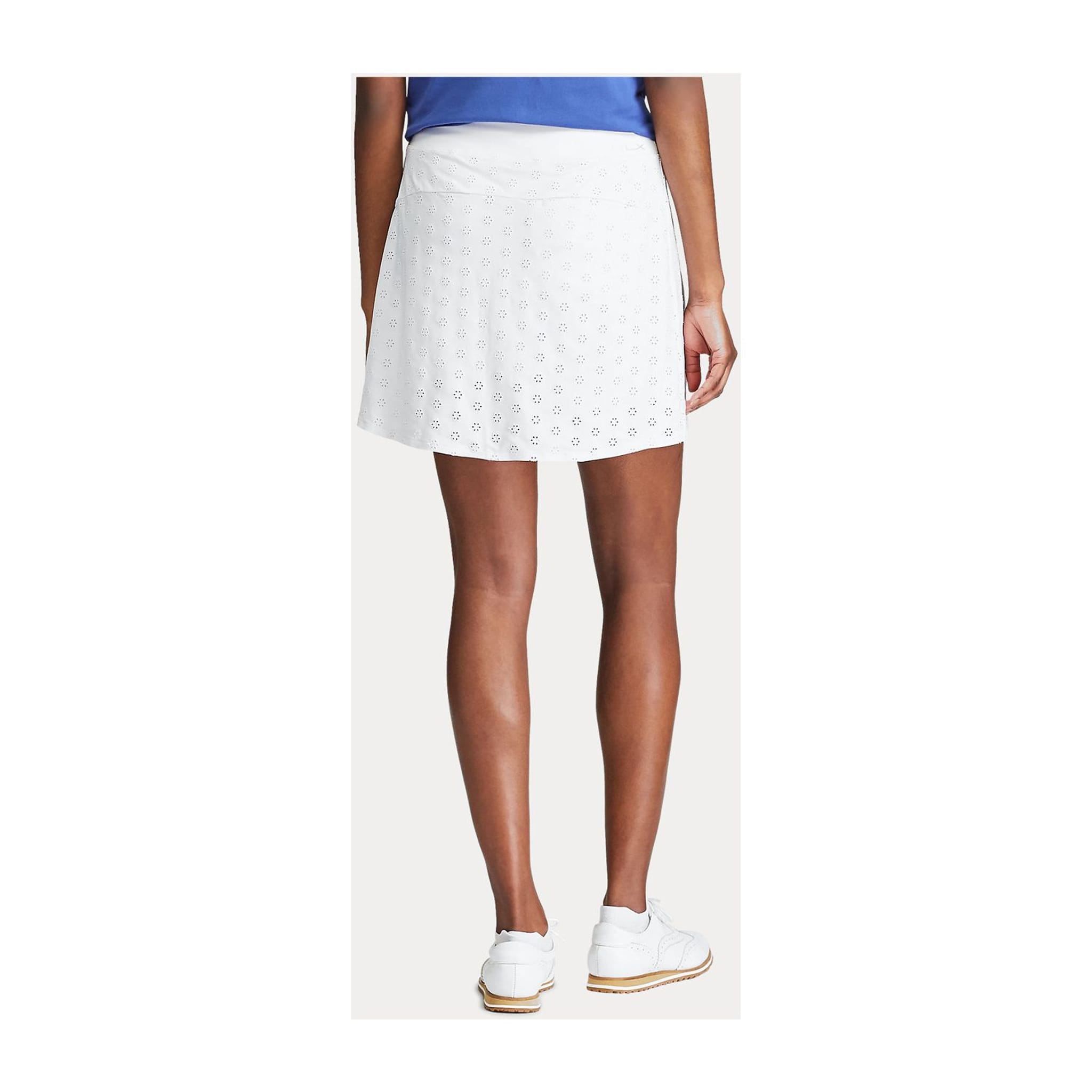 Ralph Lauren W Eyelet Skirt White Damen