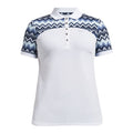 Röhnisch Element Block Polo Zigzag Blue Damen