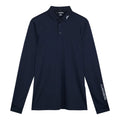 J. Lindeberg Tour Tech Golf Polo Langarm Navy Melange Herren Herren