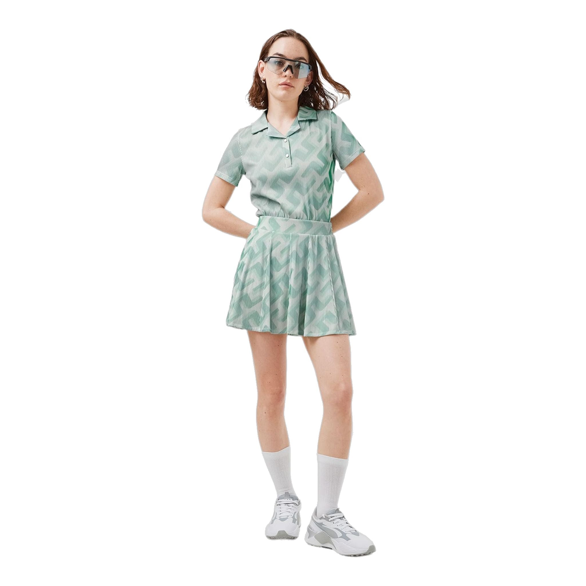 J. Lindeberg Rock Jolie 3D Print Golf 3D Bridge Monogra Damen