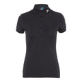J. Lindeberg W Tour Tech slim TX Jersey Polo Black Damen
