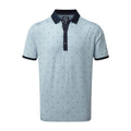 Footjoy M Birdseye Argyle SS Polo Blue/White/Navy Herren