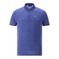 Chervo M Asier SS Polo Blau (Kleines Muster) Herren