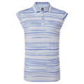 Footjoy Cap Sleeve Watercolour Print Lisle Polo Damen