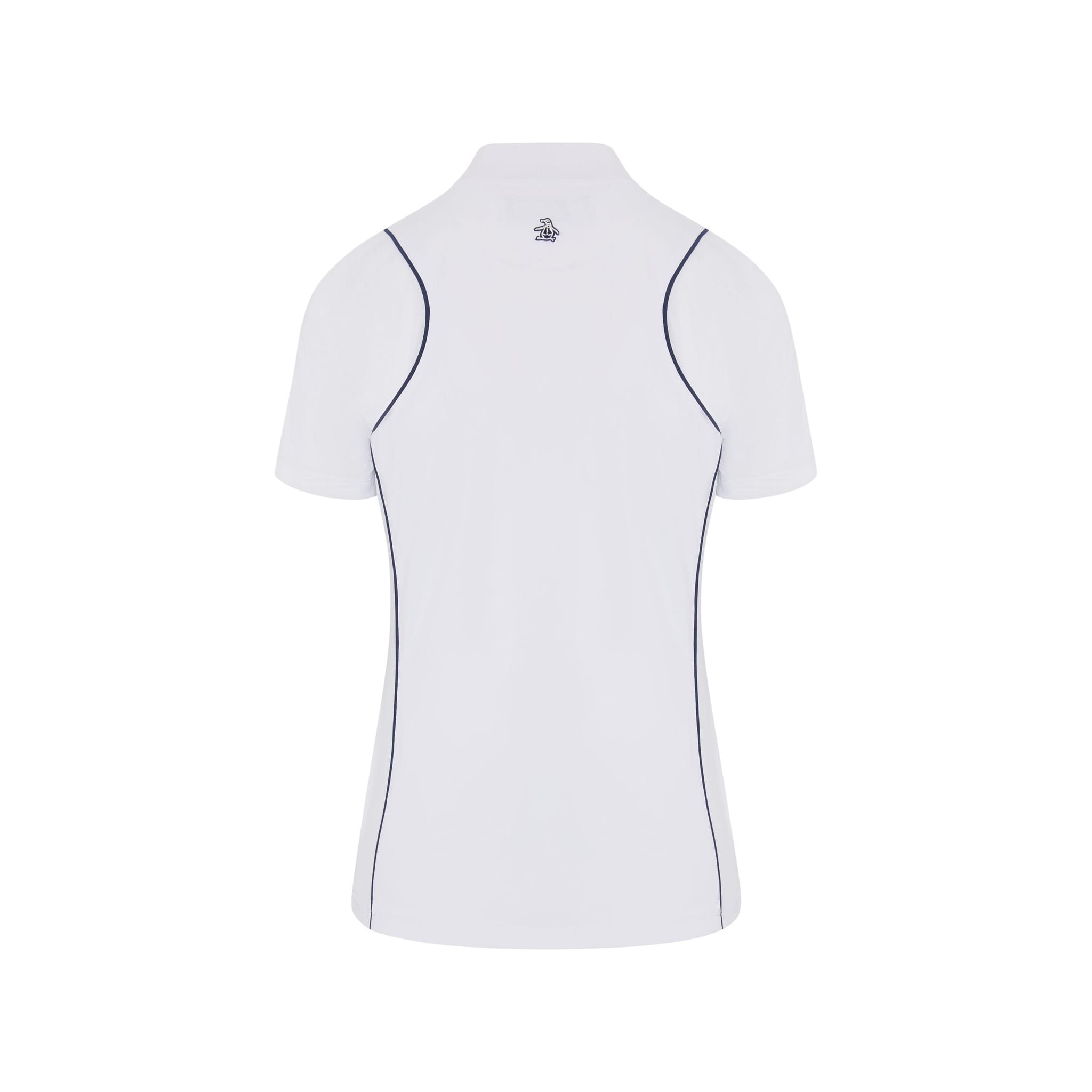 Original Penguin Mesh Sleeve Frontzip Shirt Damen