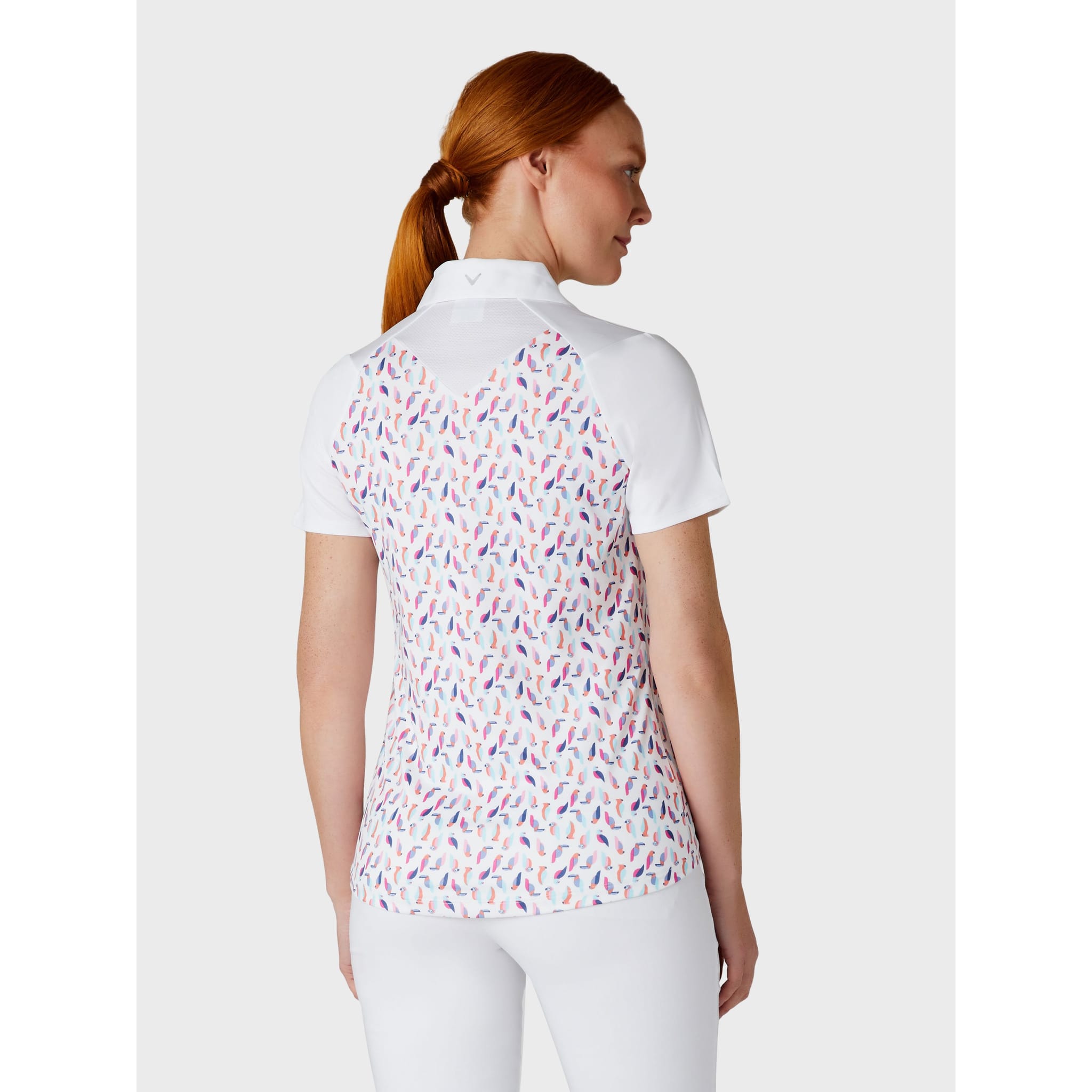 Callaway Birdie/Eagle Print Polo Damen
