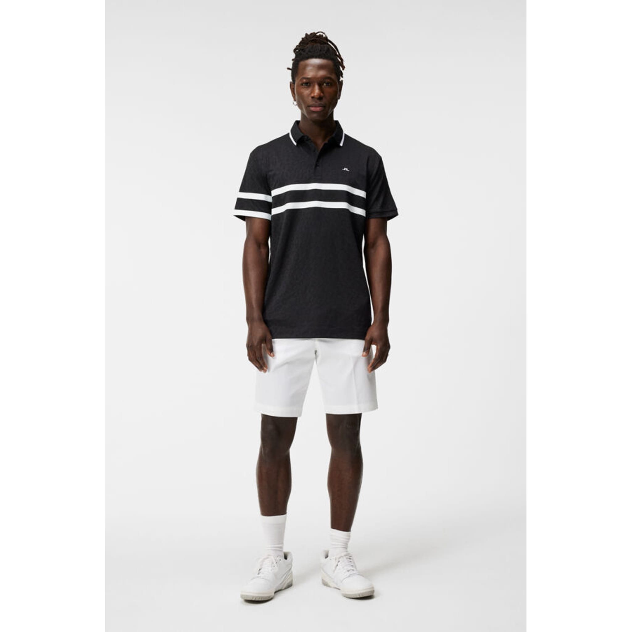J. Lindeberg Boswell Regular Jacquard Poloshirt Herren