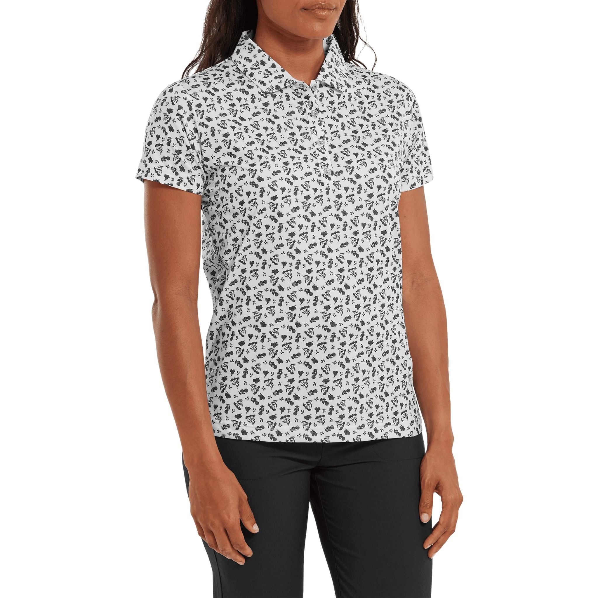 Footjoy Floral Print Poloshirt Damen