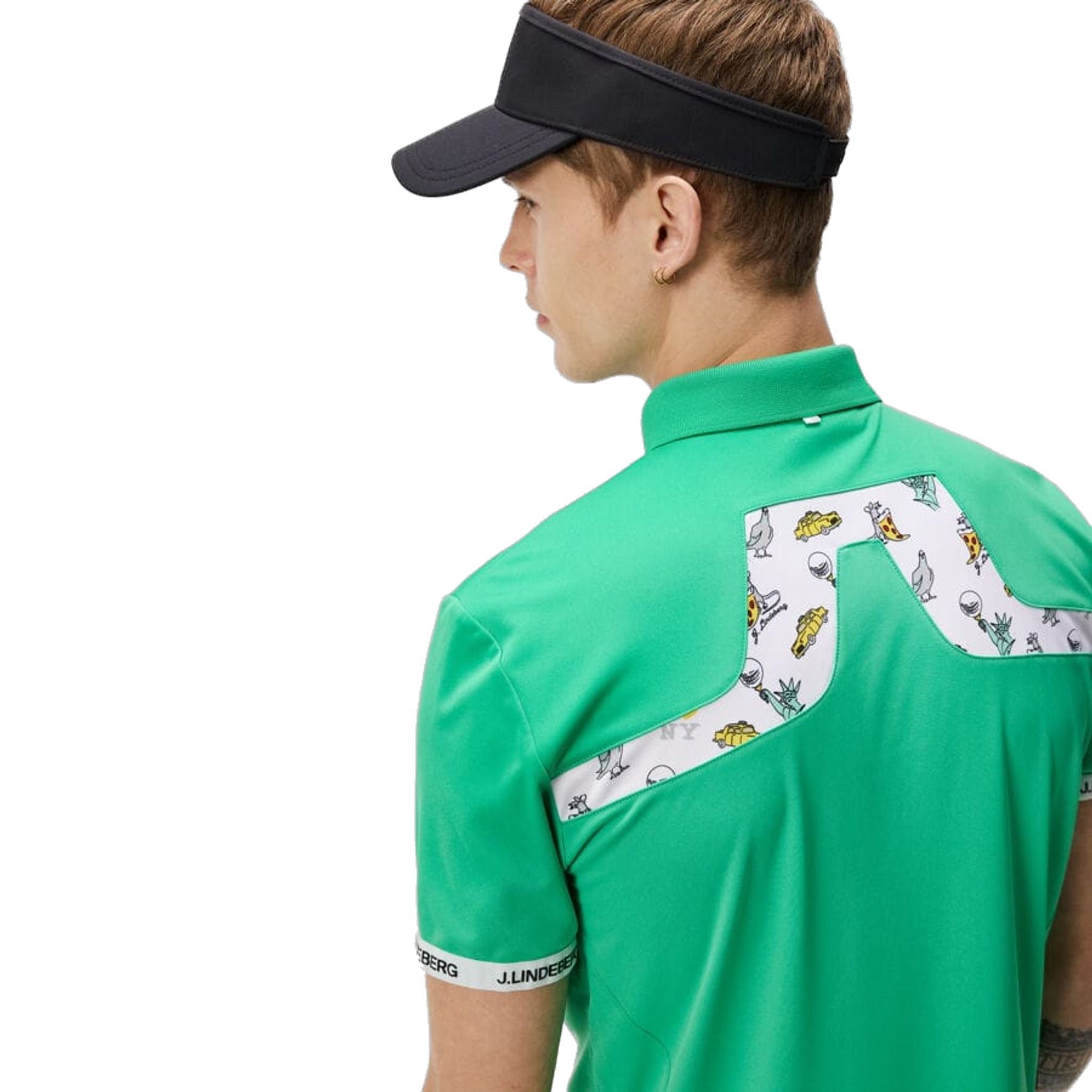 J. Lindeberg KV Print Poloshirt Herren