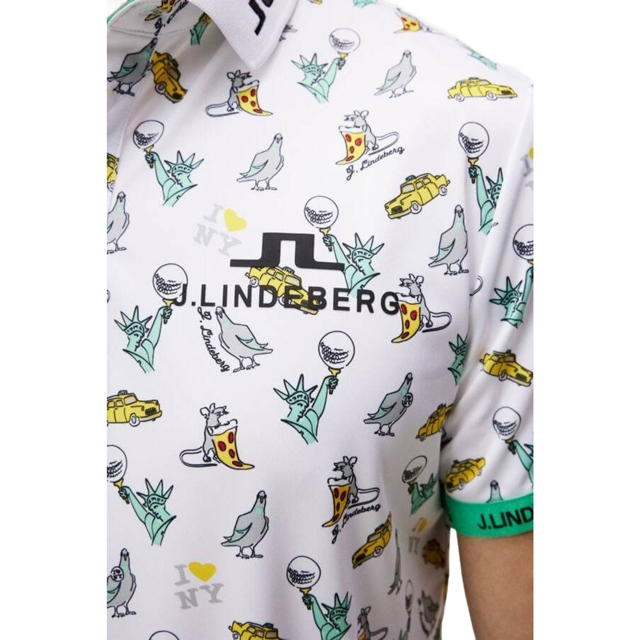 J. Lindeberg KV Print Poloshirt Herren