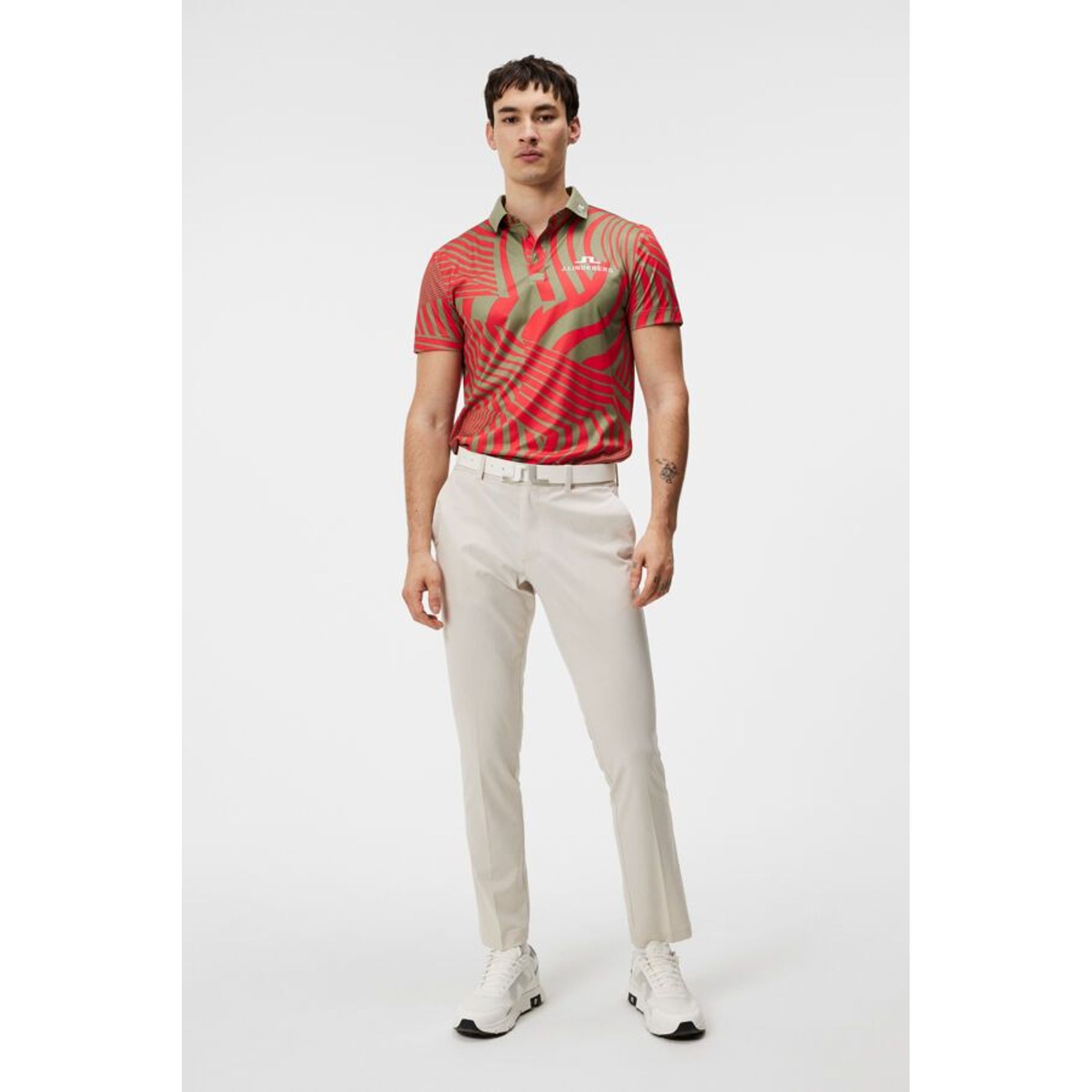 J. Lindeberg KV Tour Print Golf Polo Herren