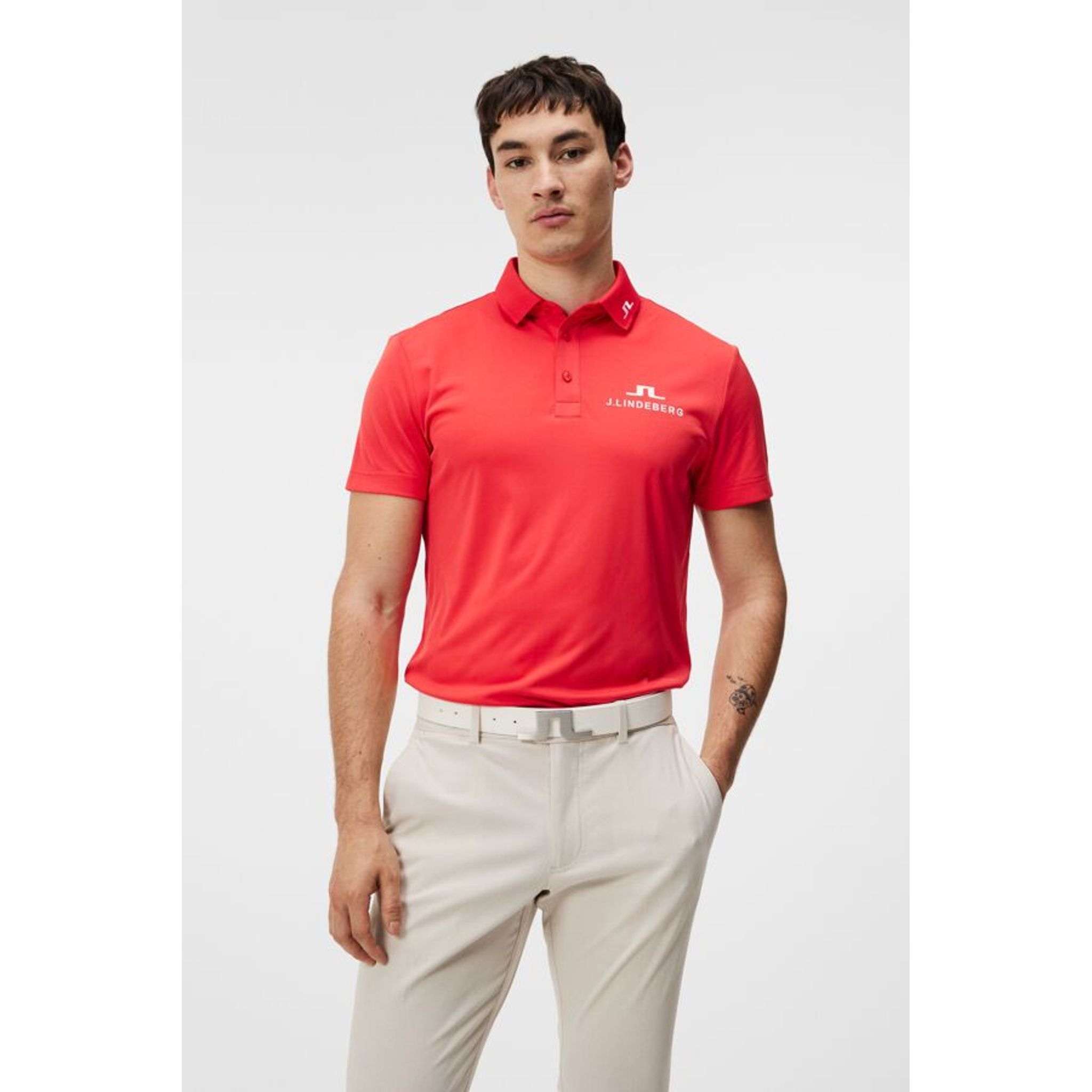 J. Lindeberg KV Tour Solid Golf Polo Herren