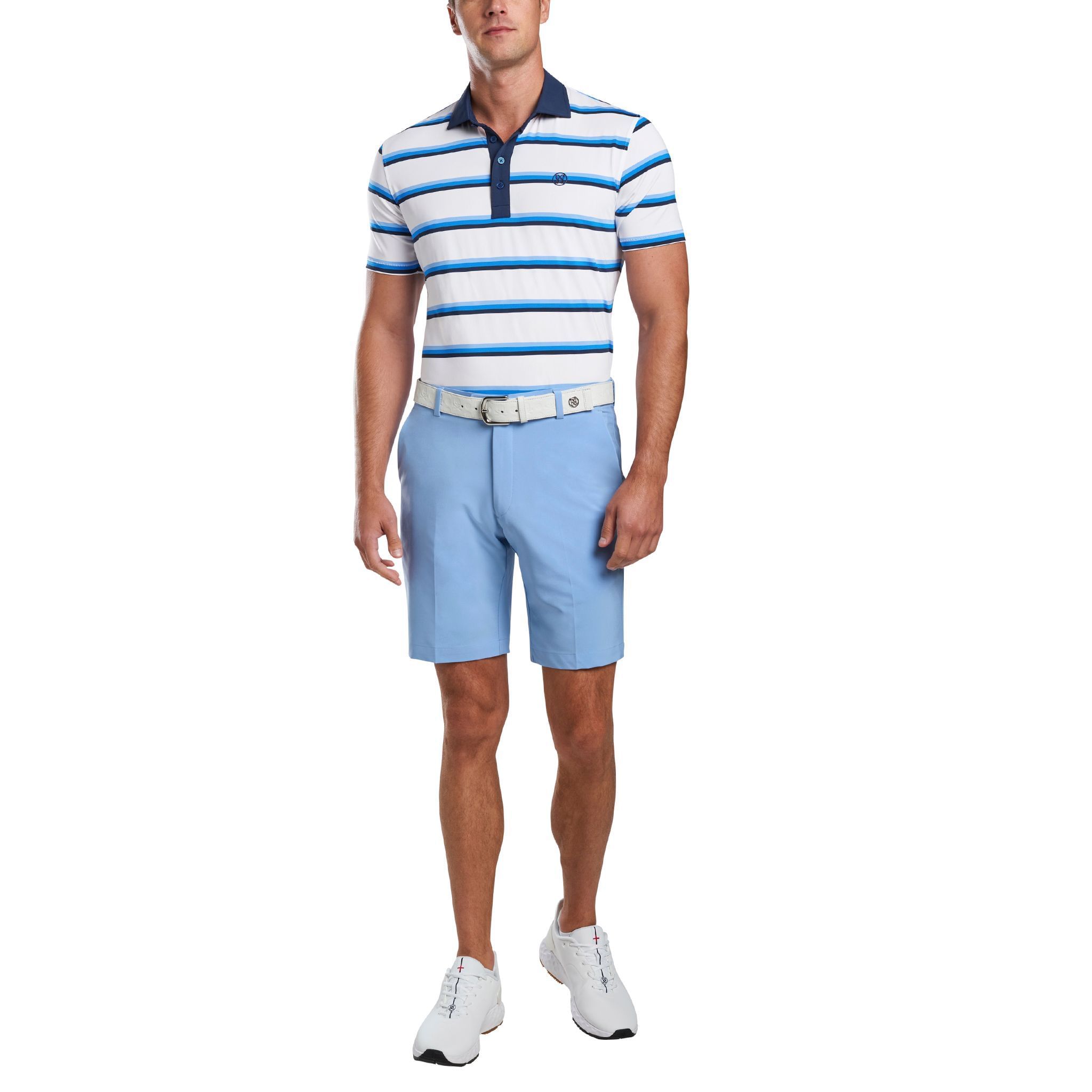 GFORE Yarn Dye Stripe Golfpolo Herren