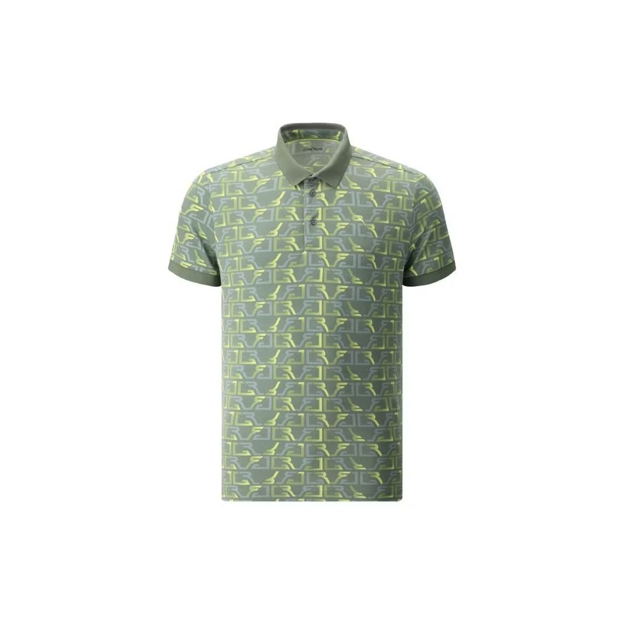 Chervo Arsenal Herren Polo Dunkelblau Gemustert 48 Herren