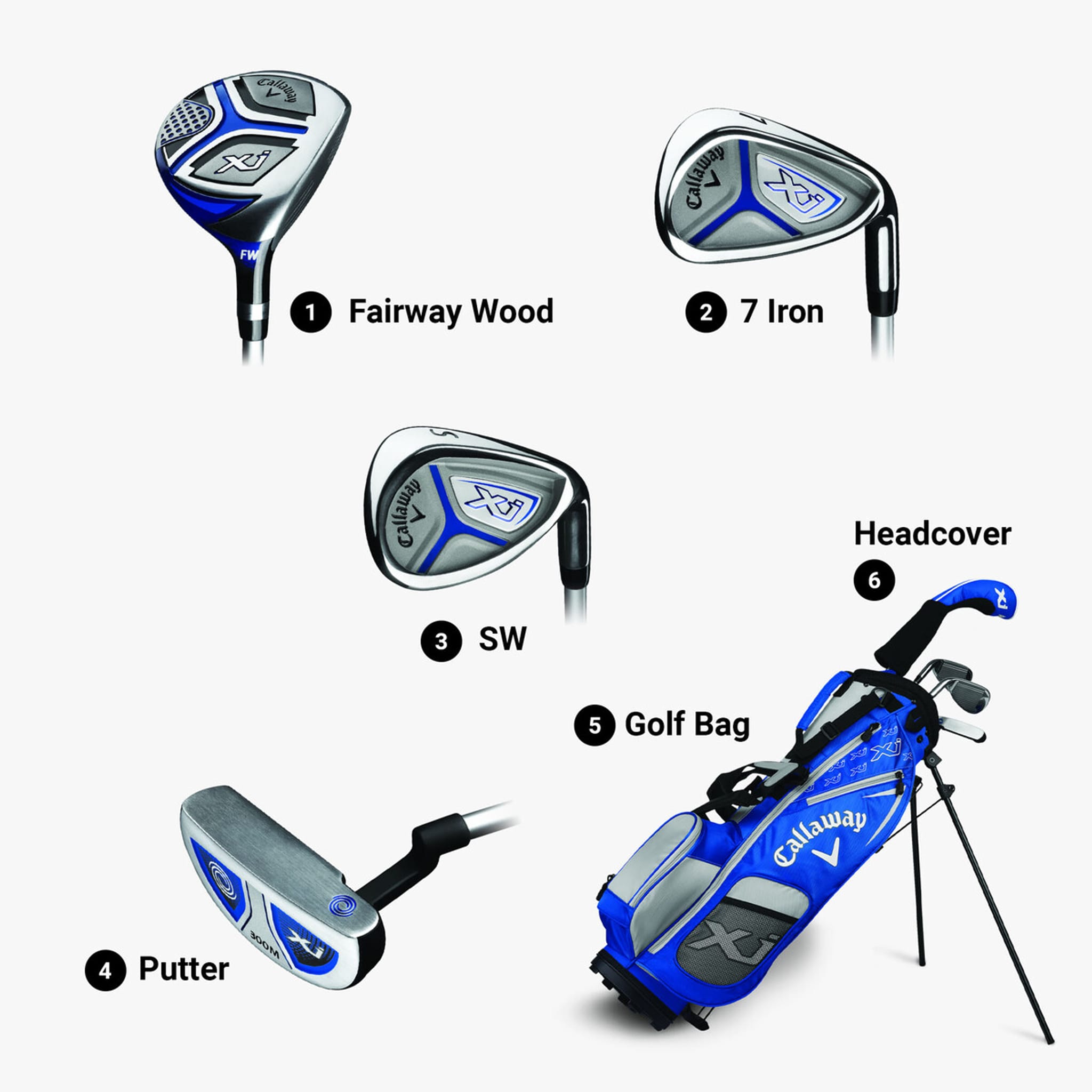 Callaway XJ Komplettset Boys Herren