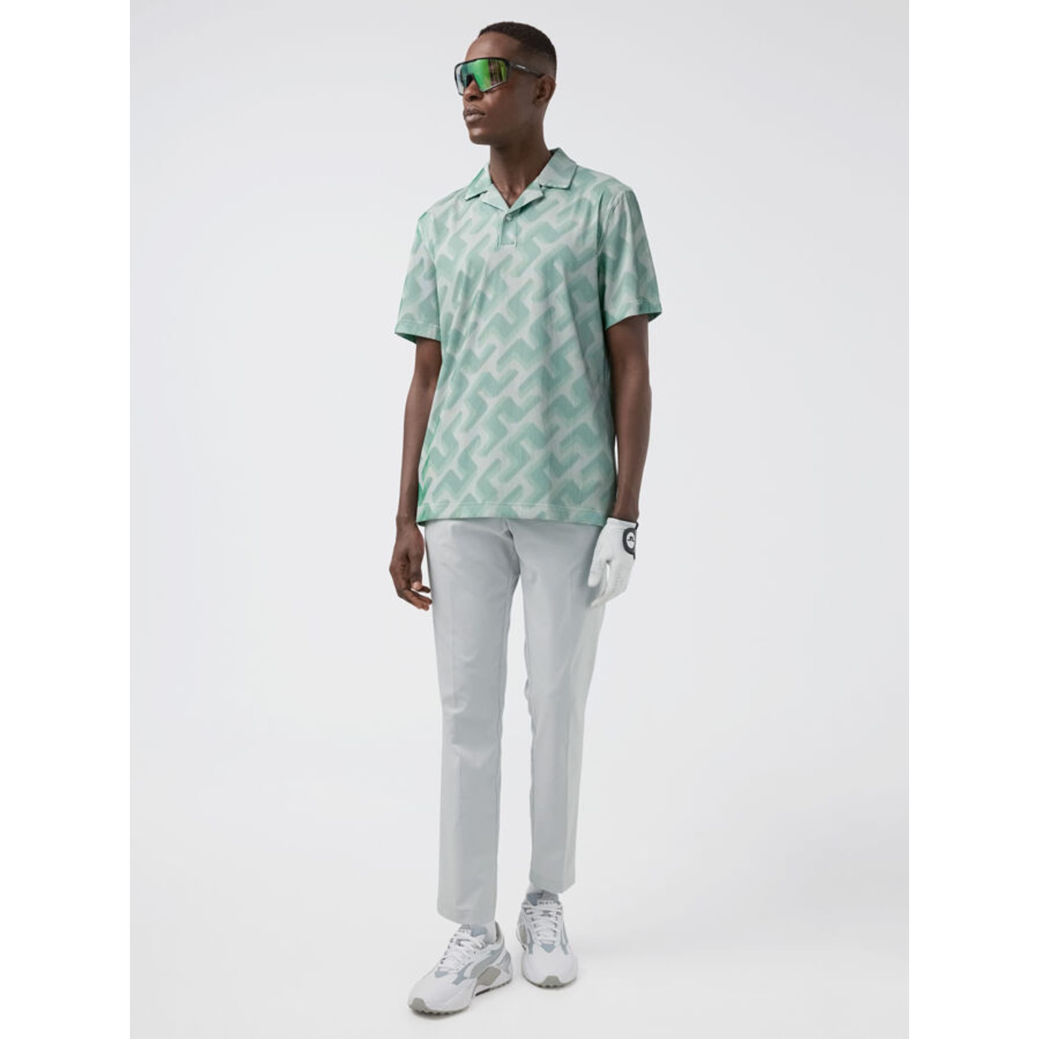J. Lindeberg Polo 3D Bridge Monogram Herren