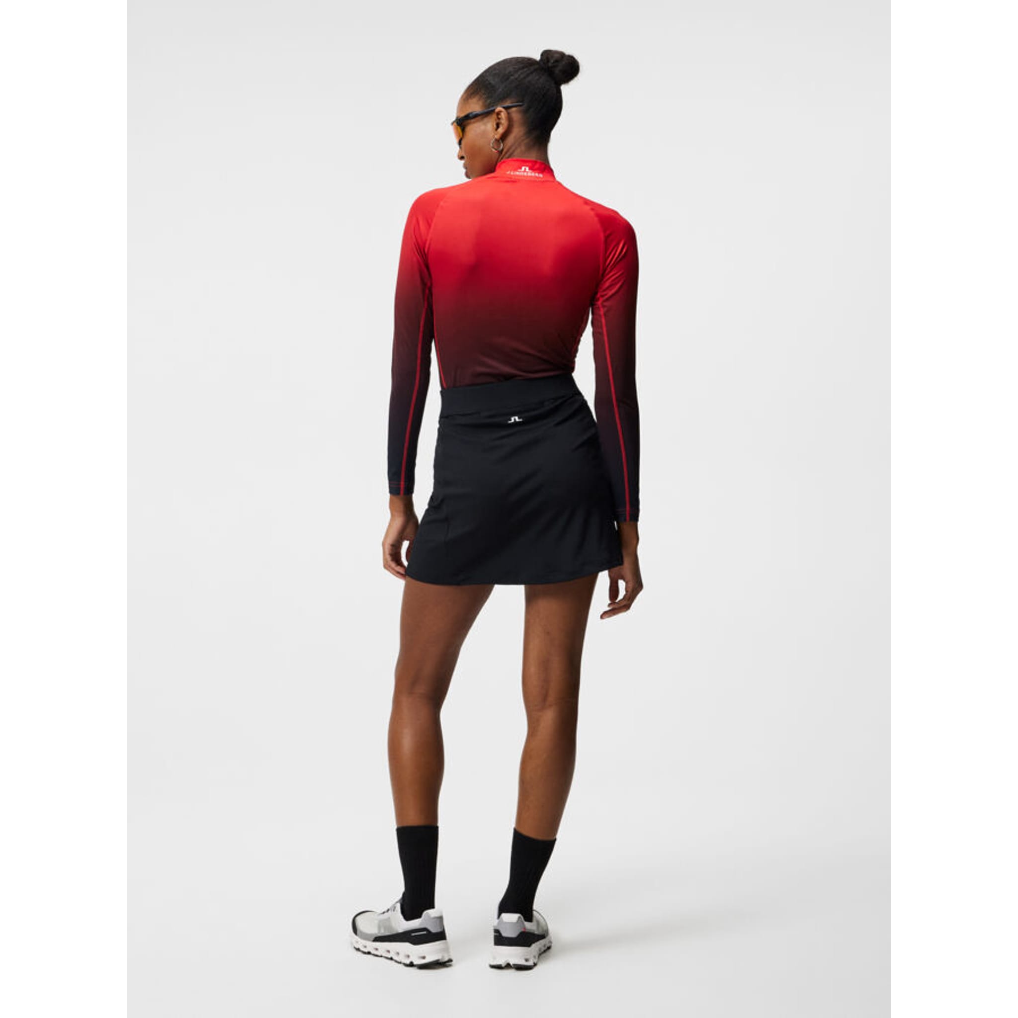 J. Lindeberg Amelie Mid Skirt Damen Schwarz Damen