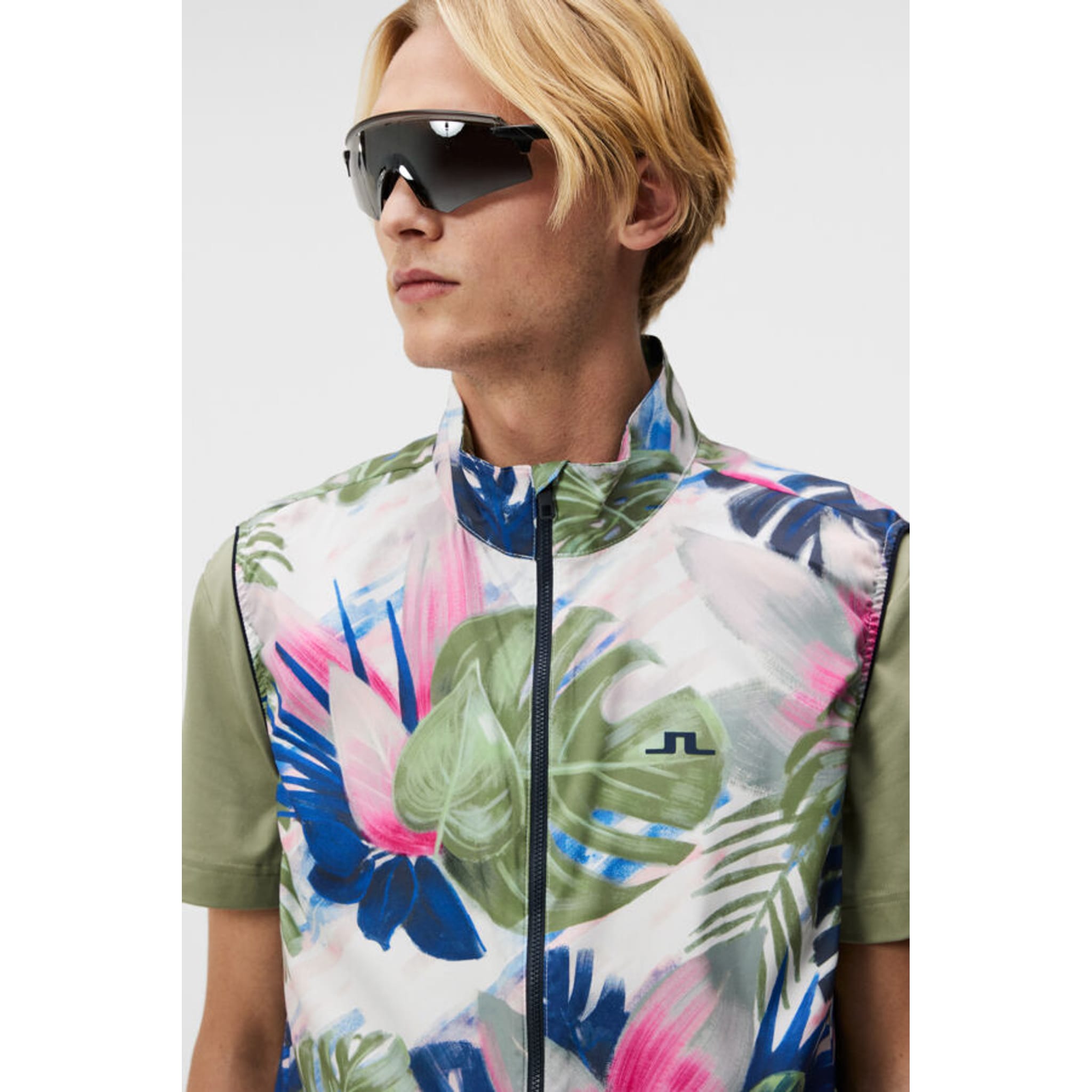 J. Lindeberg Ash Light Packable Vest Print Herren