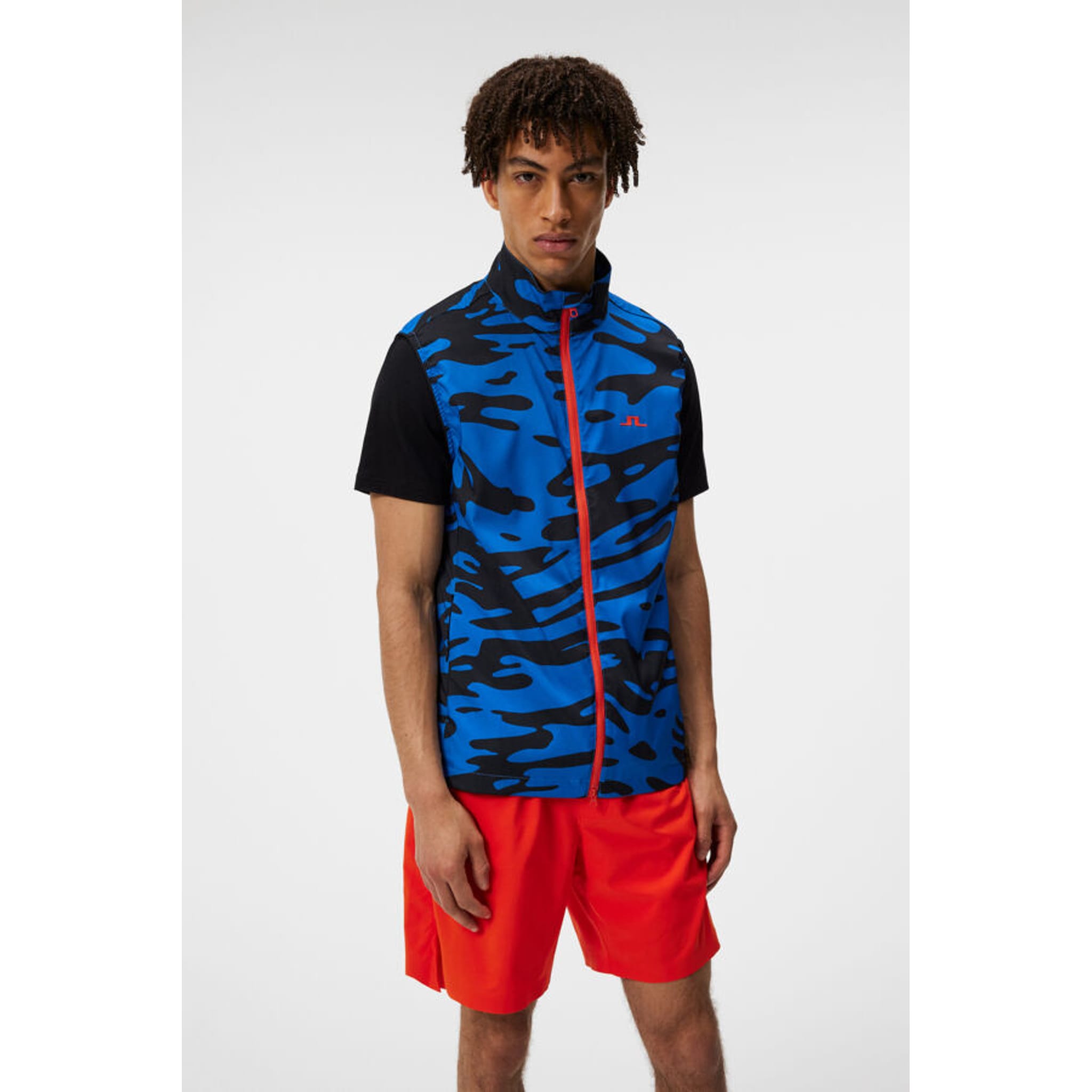 J. Lindeberg Ash Light Packable Vest Print Herren
