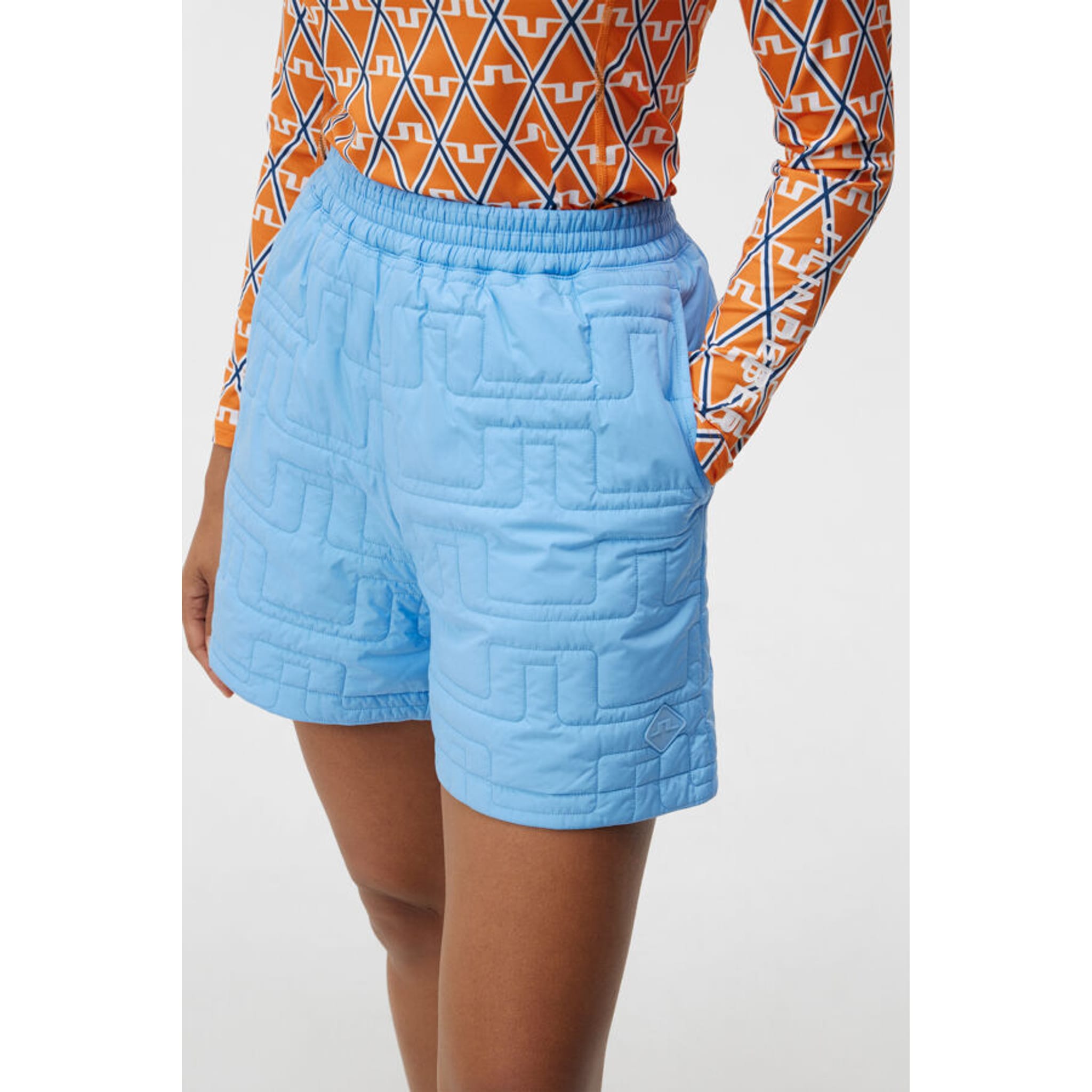 J. Lindeberg Blossom Padded Shorts Damen Little Boy Blue Damen