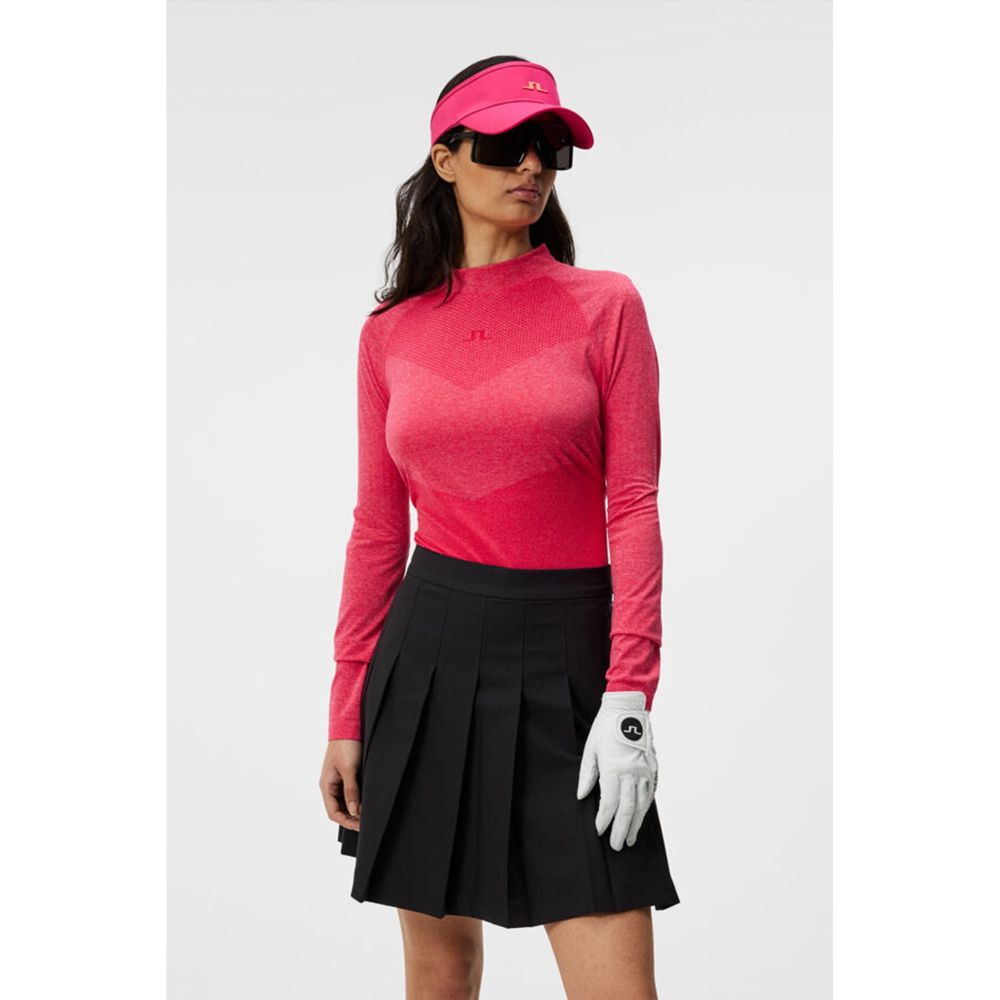 J. Lindeberg Camilla Top Damen Rose Red Melange Damen