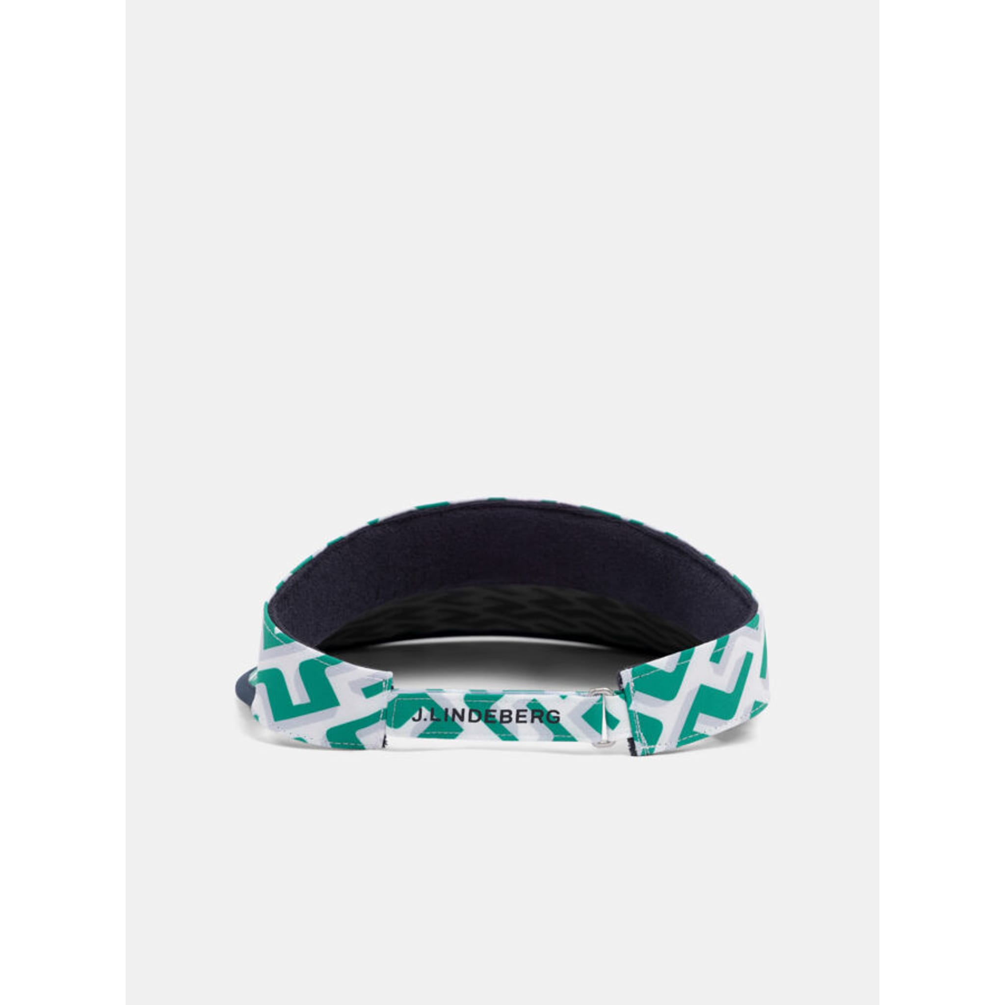 J. Lindeberg W Visor Golf Print Alba Green 3D Bridge Monogram Damen