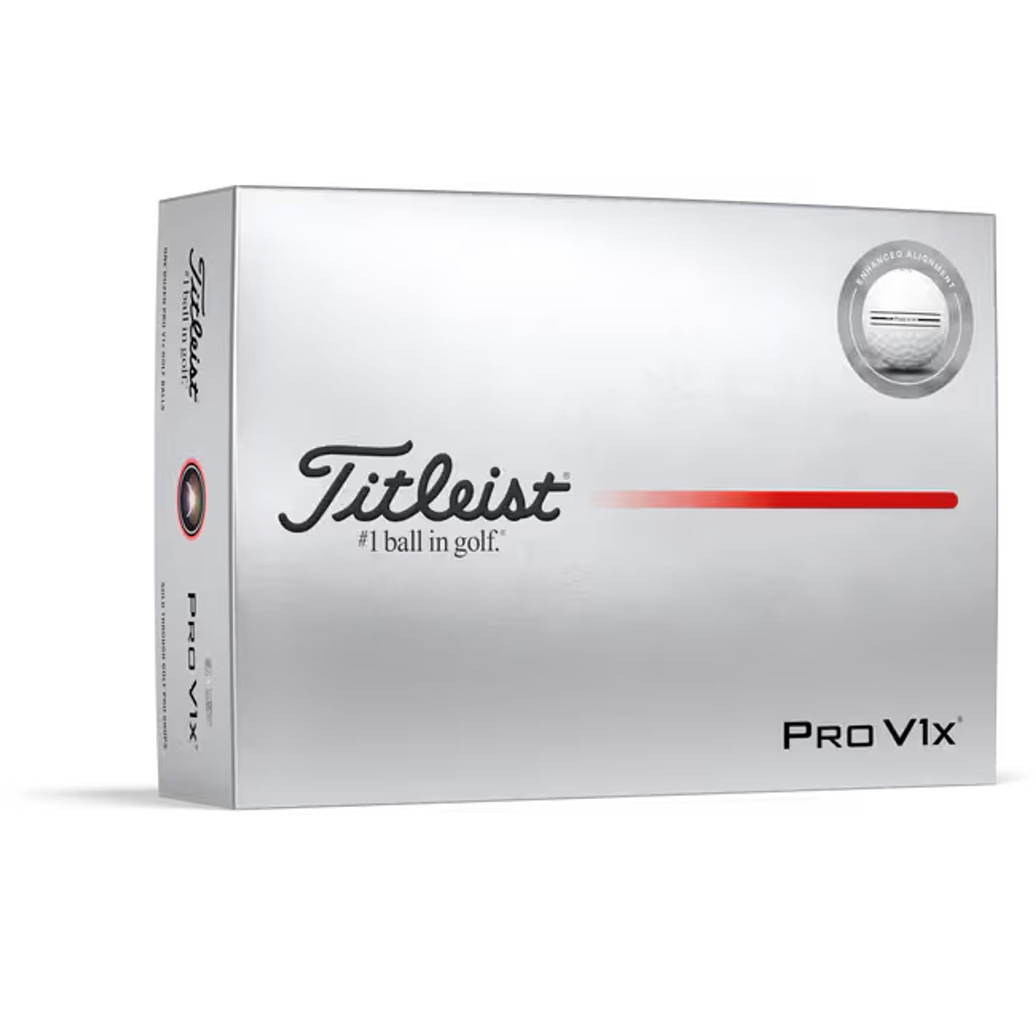 Titleist Pro V1x Elongated Alignment (2025) Golfbälle