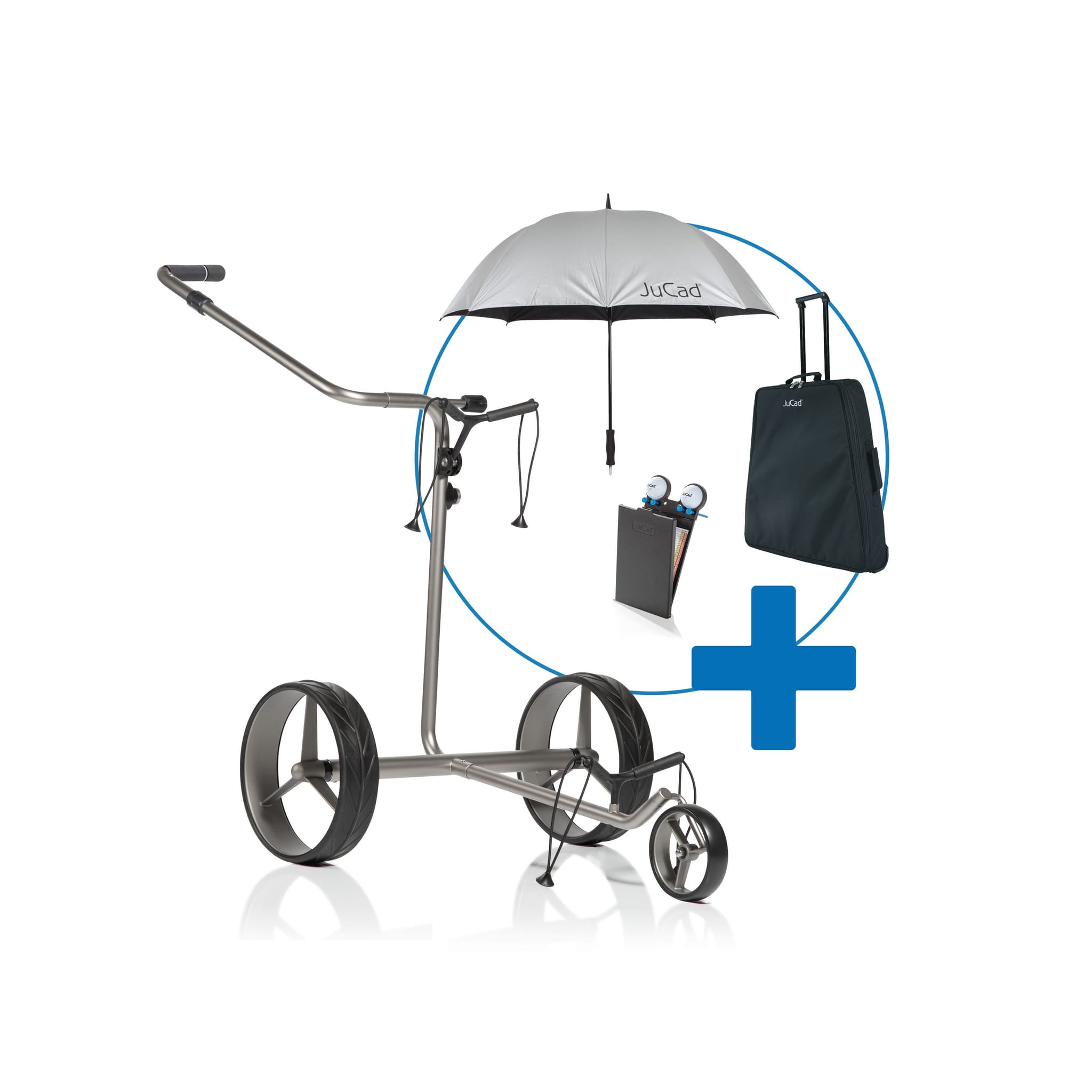 JuCad Drive Edelstahl 2.0 Elektrotrolley - Set