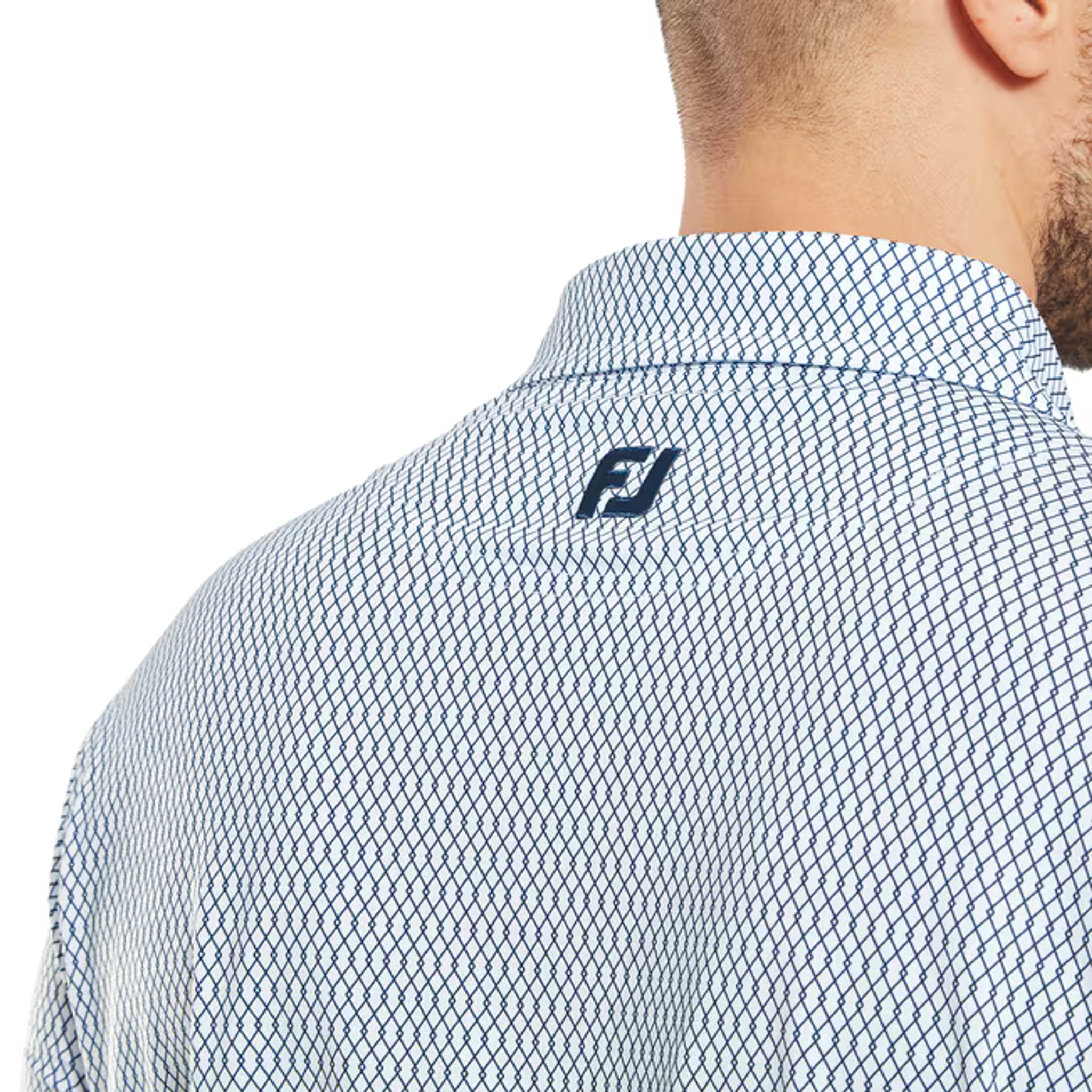 Footjoy Irongate Print Lisle Polo Herren