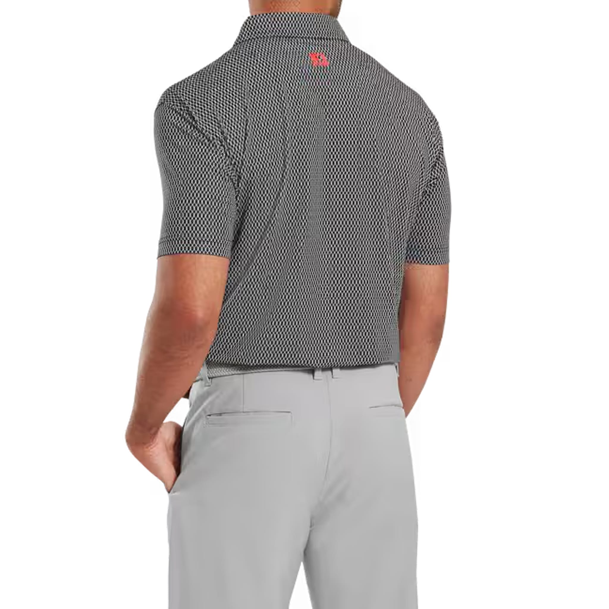 Footjoy Irongate Print Lisle Polo Herren