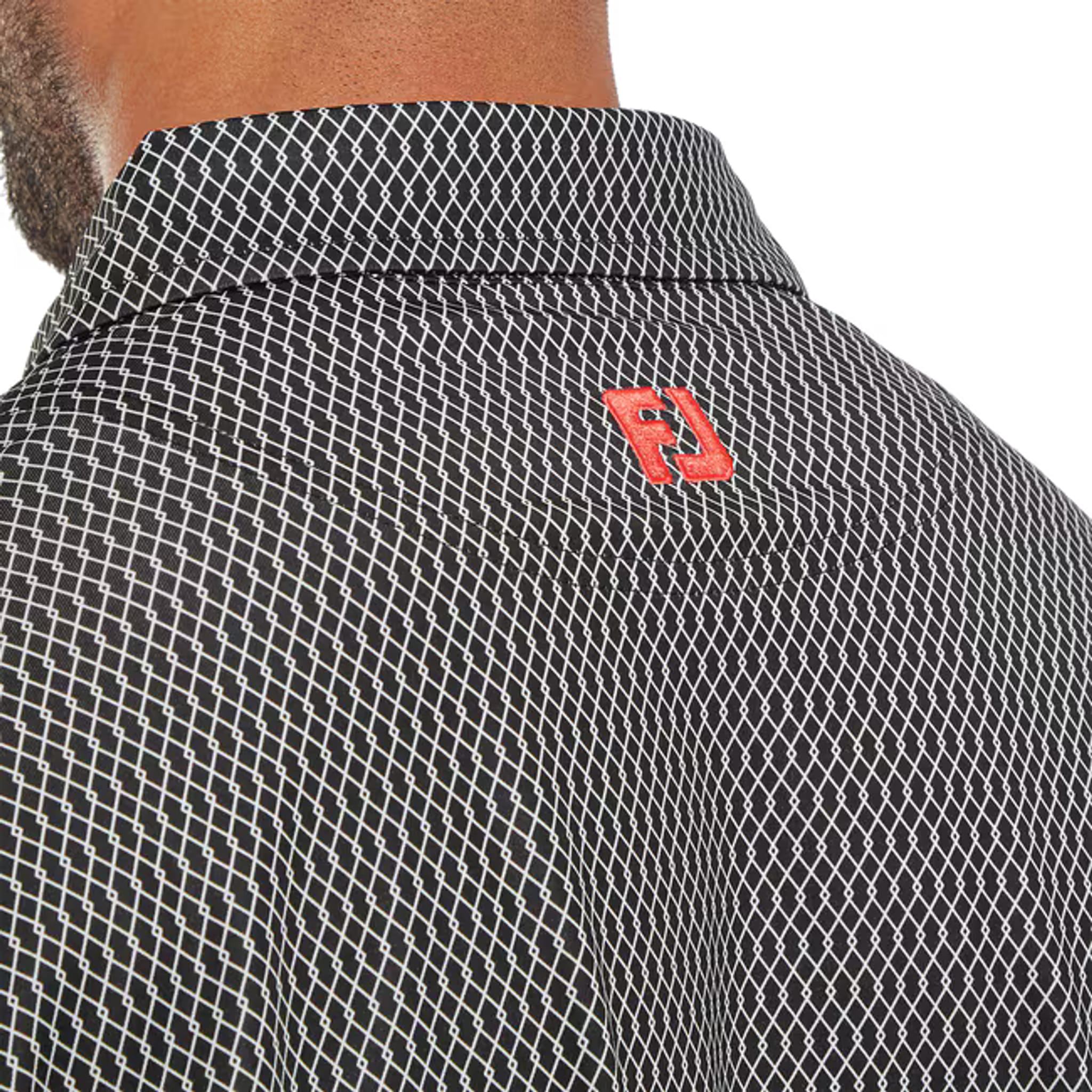 Footjoy Irongate Print Lisle Polo Herren