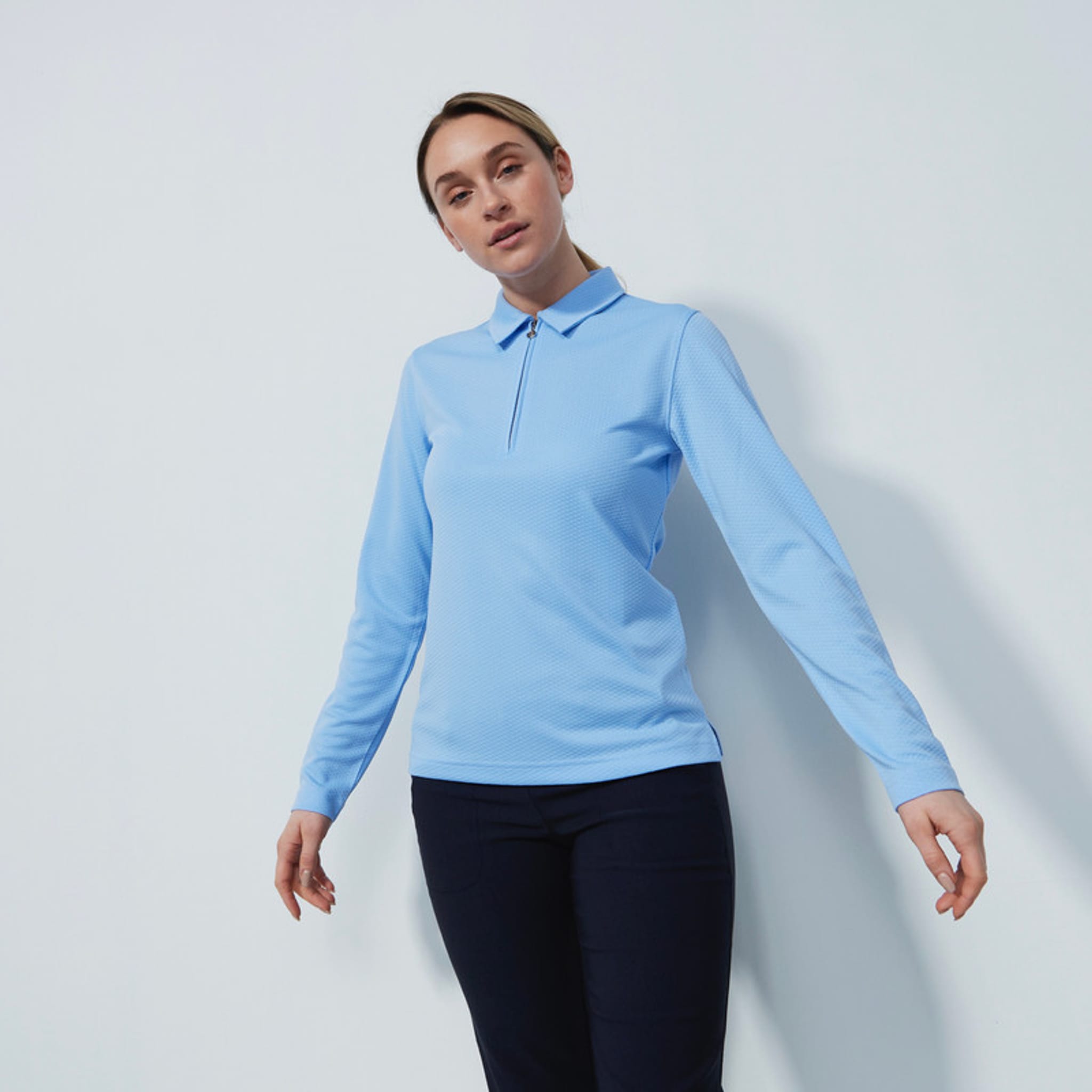Daily Sports Peoria Ls Polo Shirt Belle Blue M Damen