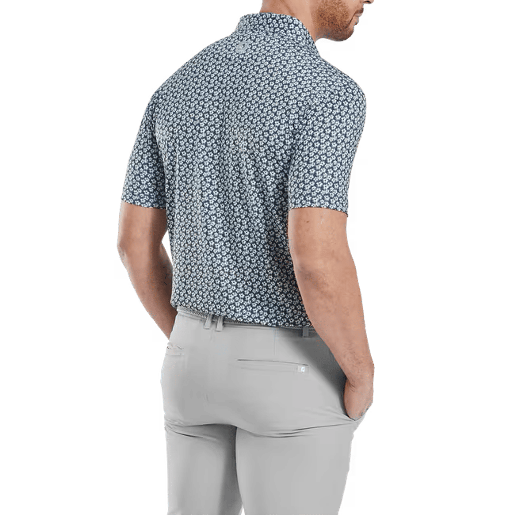 Footjoy Floral Sketch Print Polo Herren