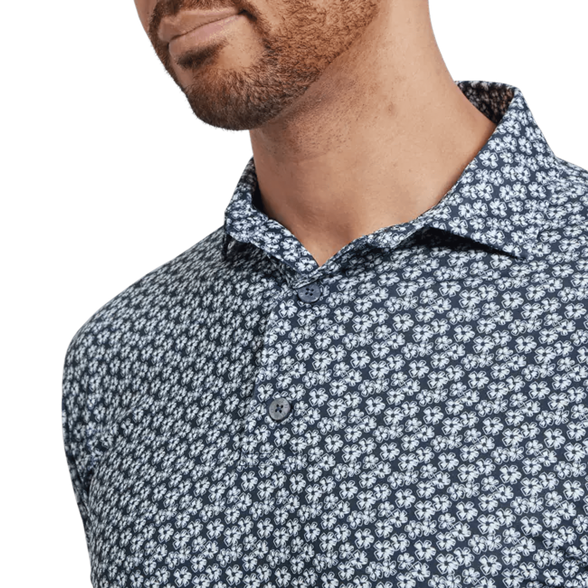 Footjoy Floral Sketch Print Polo Herren