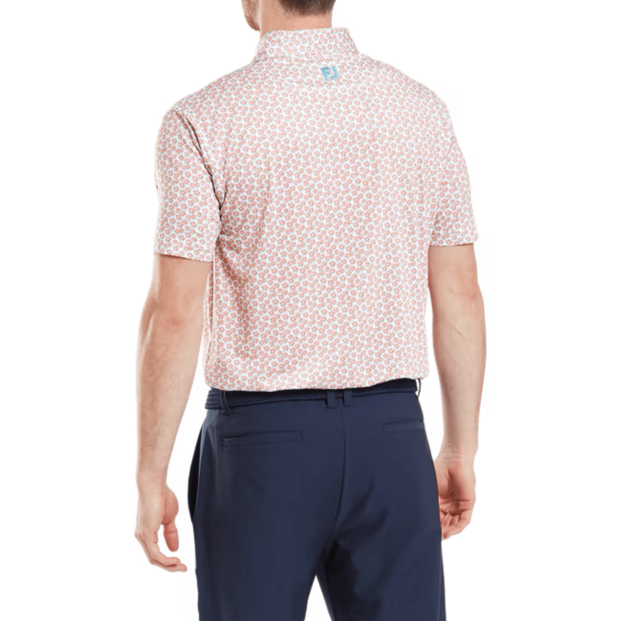 Footjoy Floral Sketch Print Polo Herren