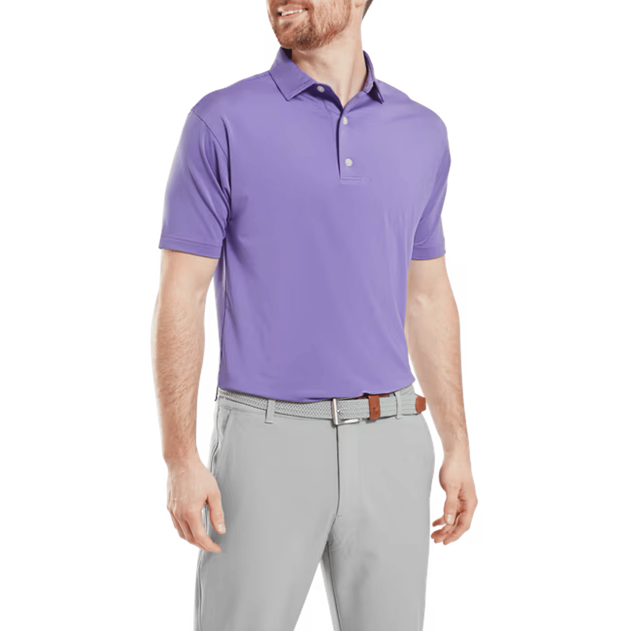 Footjoy Micro Feeder Streifen Polo Herren