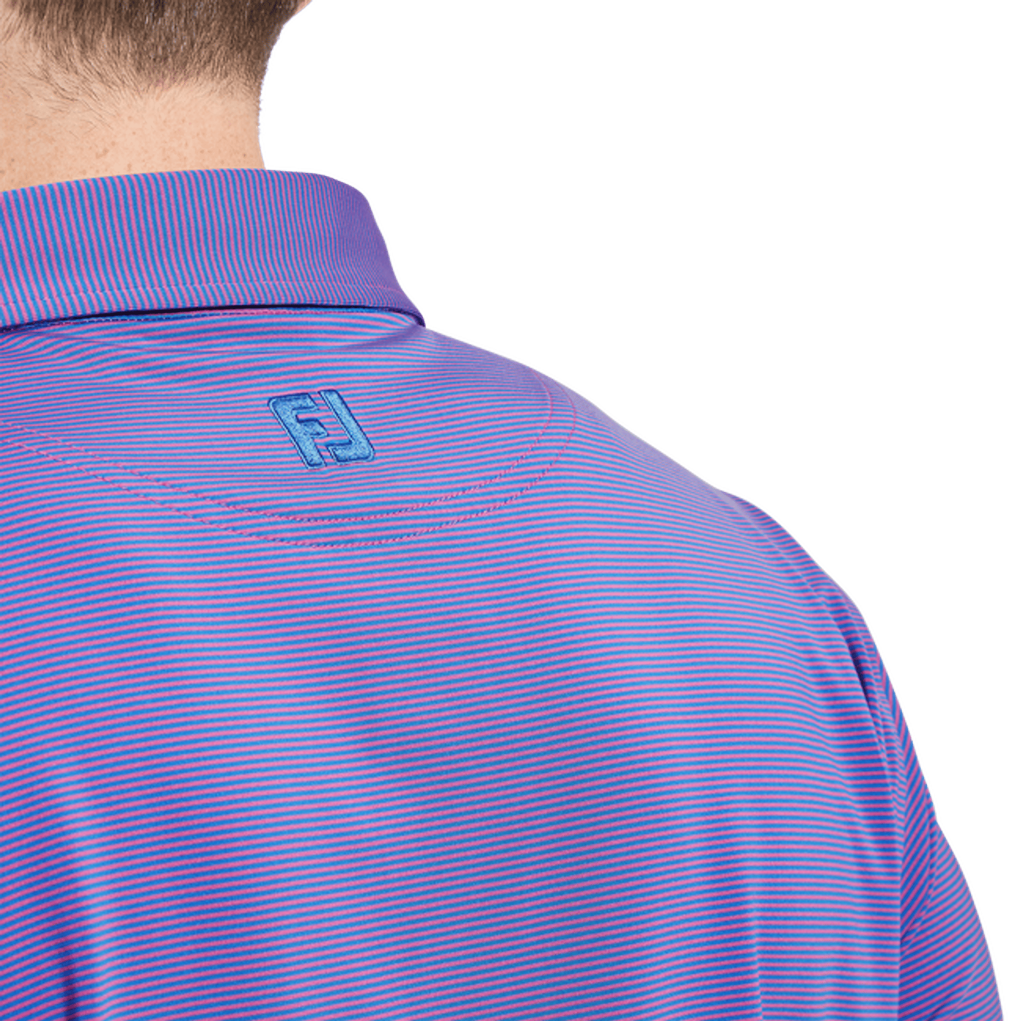 Footjoy Micro Feeder Streifen Polo Herren