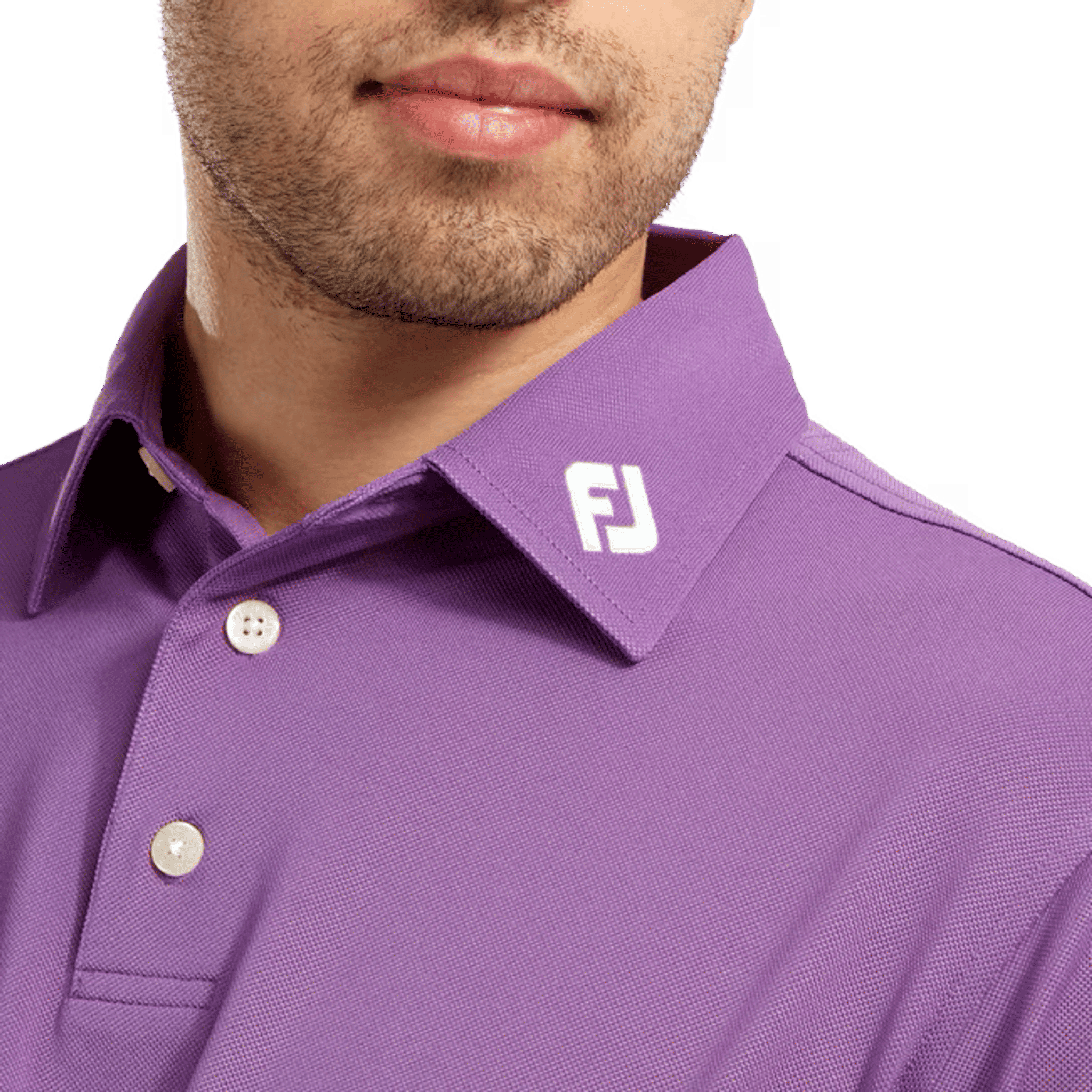 Footjoy M Stretch Pique SS Polo Purple Herren