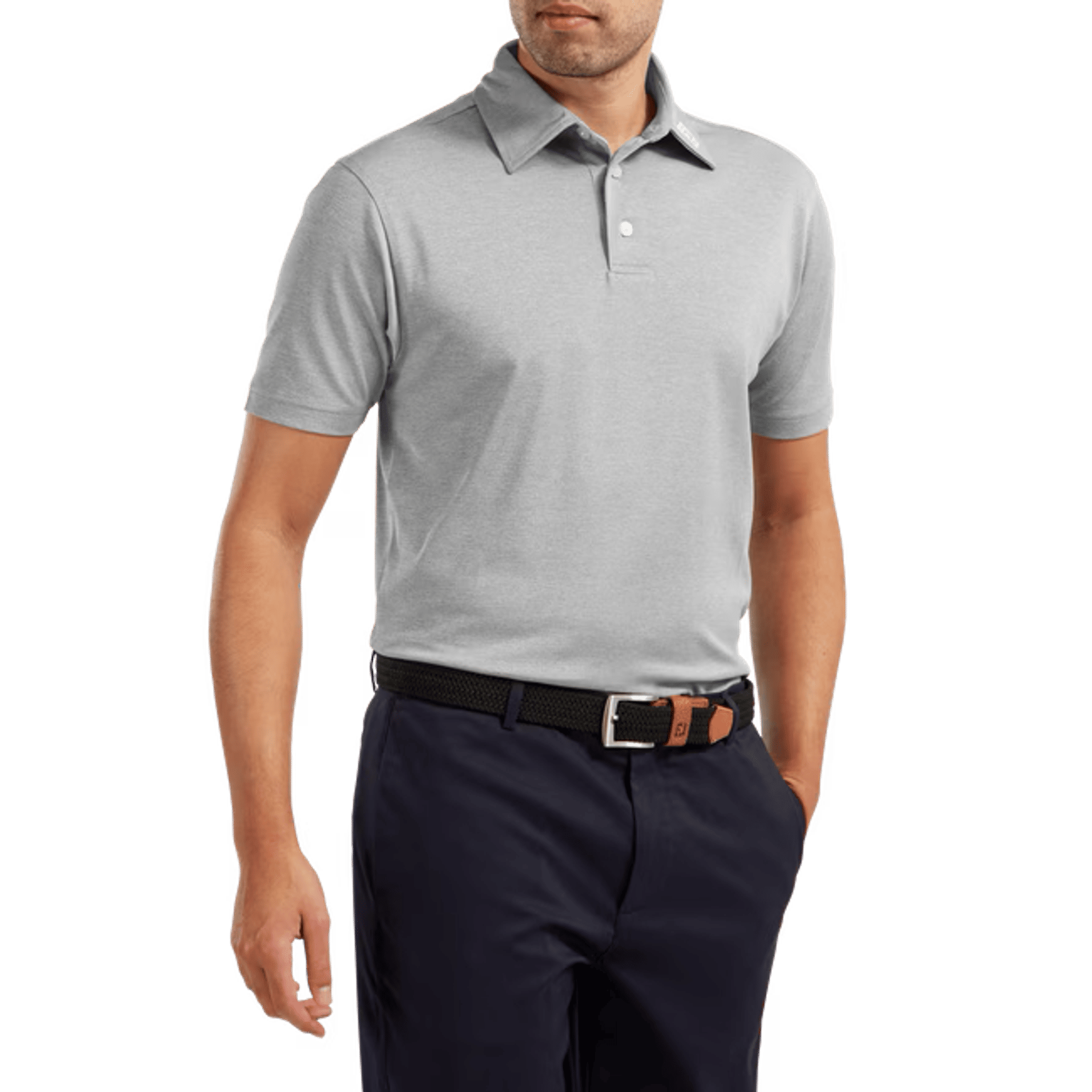 Footjoy M Stretch Pique SS Polo Purple Herren